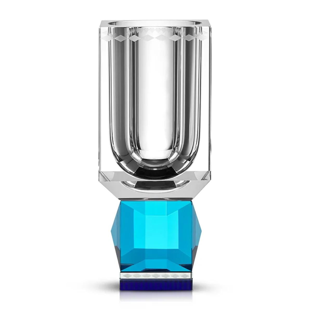 French Crystal Vase, IHO Model, 21st Century. For Sale