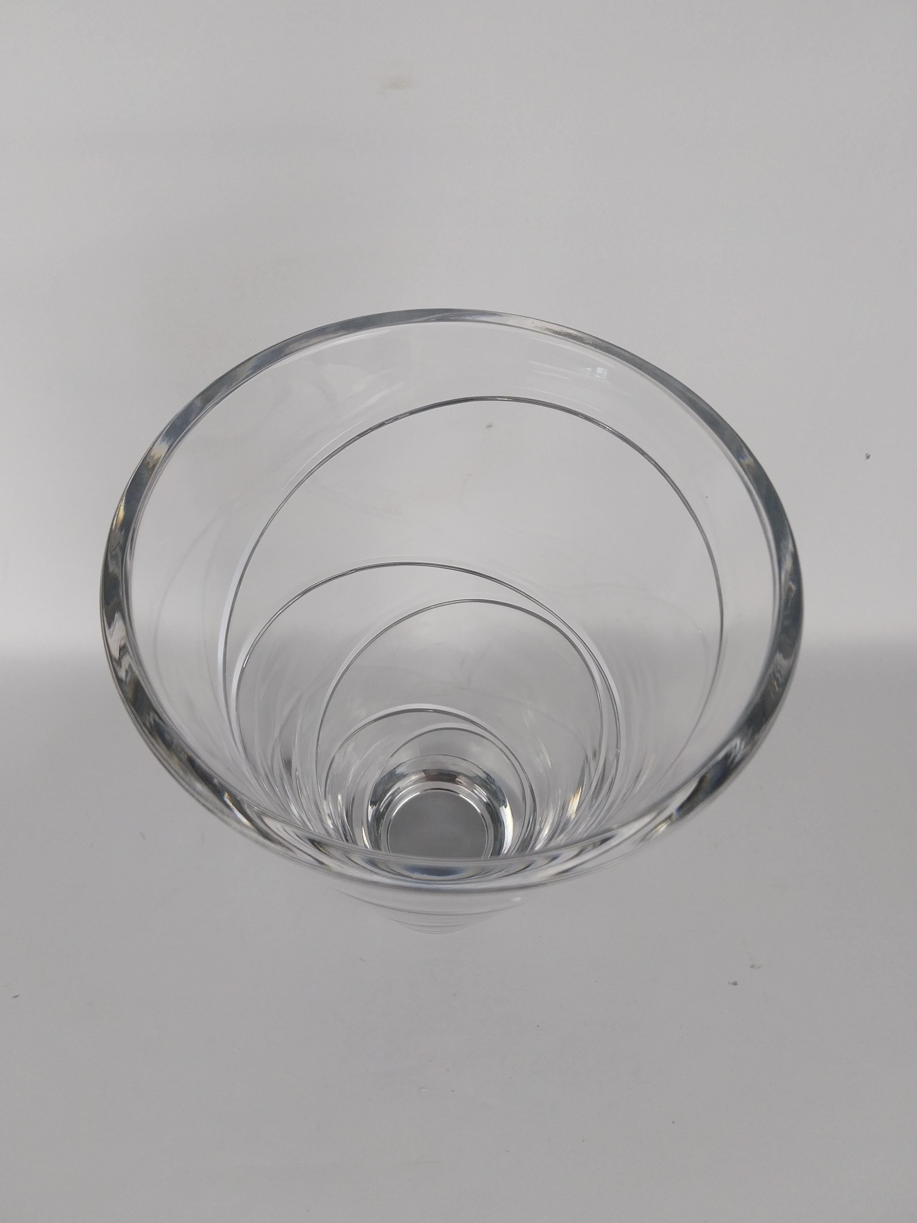 Art Deco Waterford Crystal Cut Glass Vase For Sale