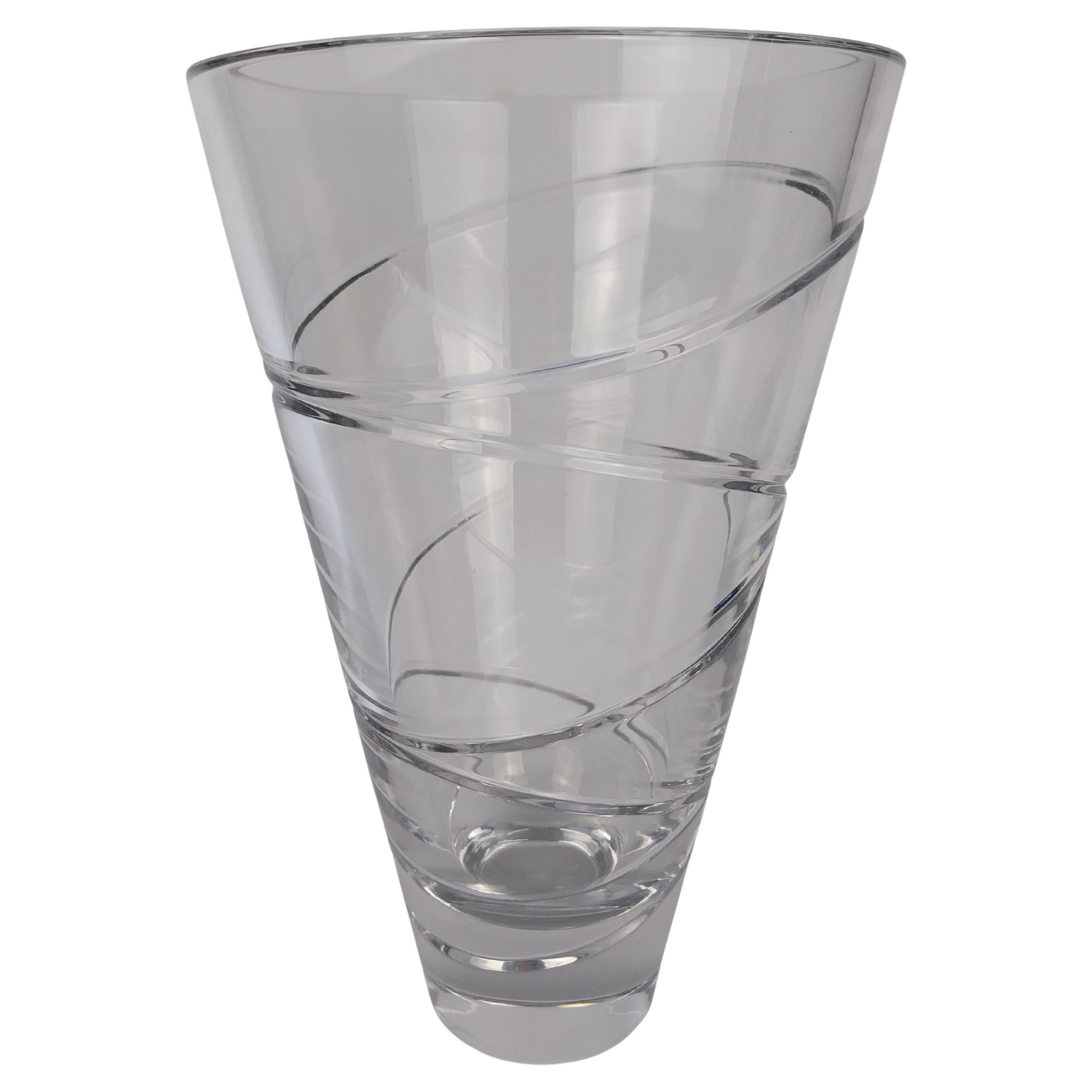 Waterford Crystal Cut Glass Vase For Sale