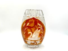 Crystal Vase, Julia Glassworks, 1960s