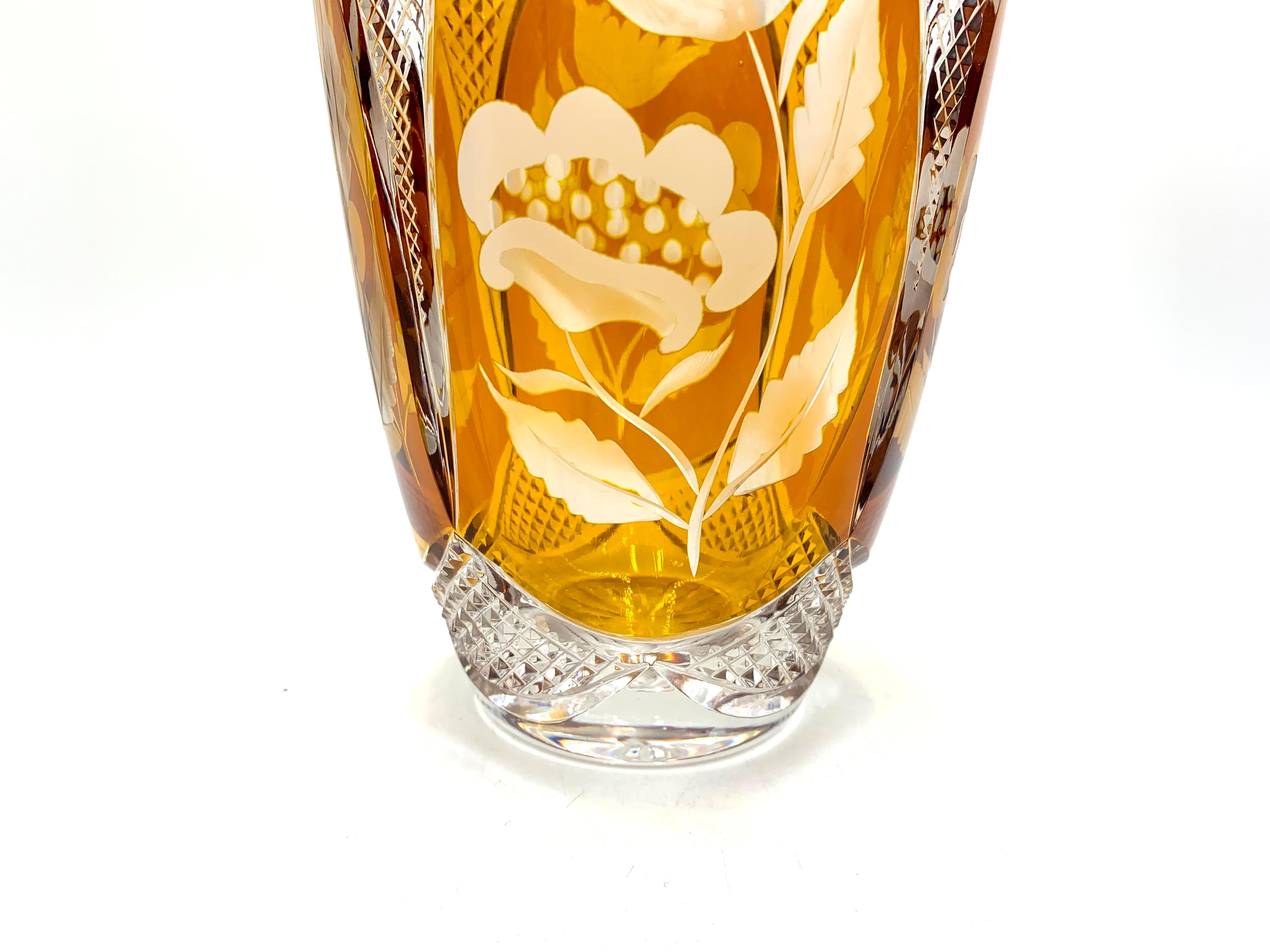 Crystal Vase, Julia Glassworks, 1960s 1