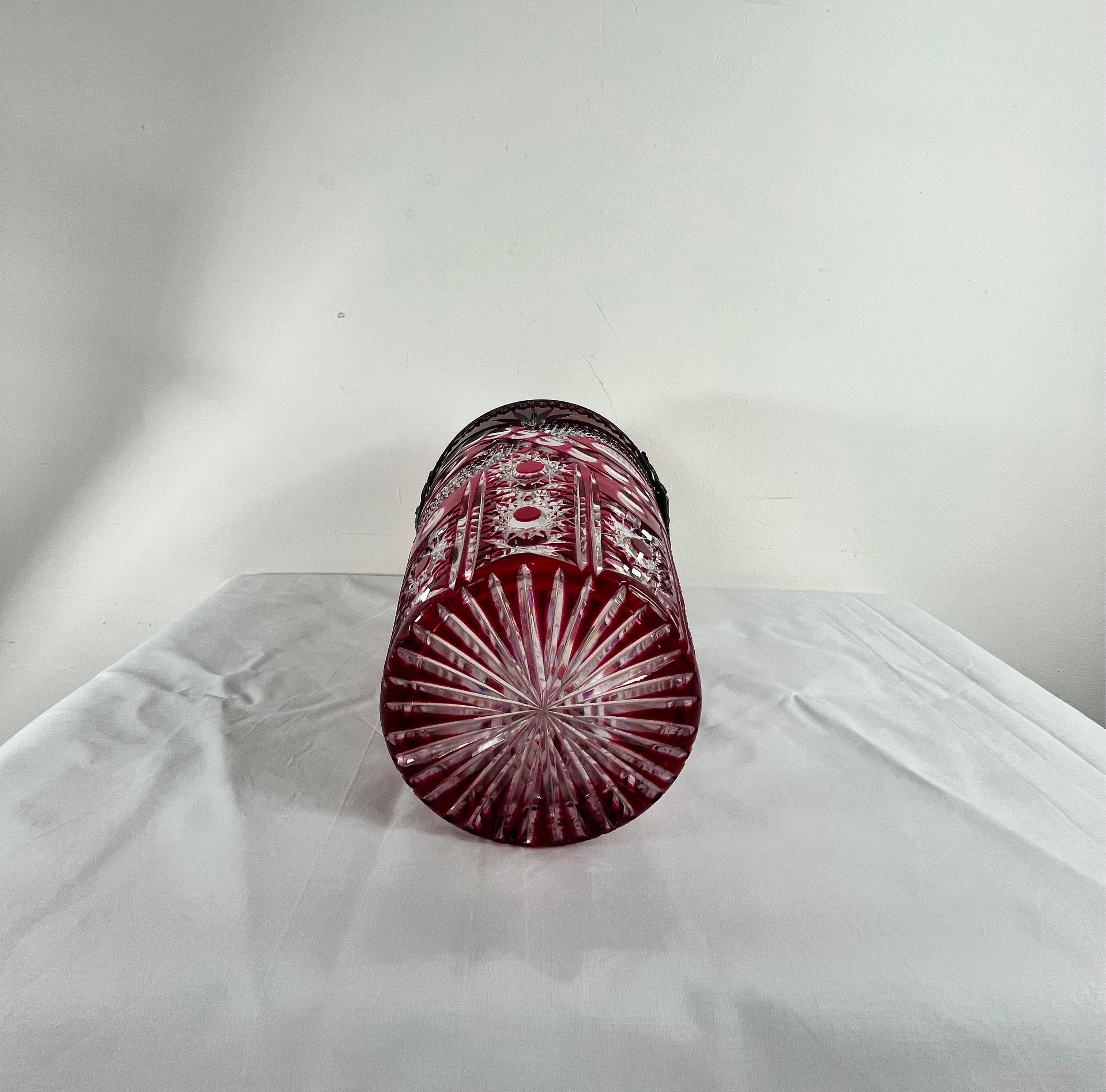Metal Crystal Vase Oh Bohemian