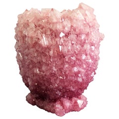 Crystal Vase Pink Medium by Isaac Monte