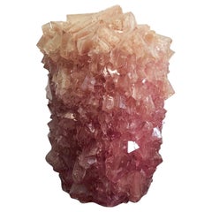 Crystal Vase Pink Small by Isaac Monte 1