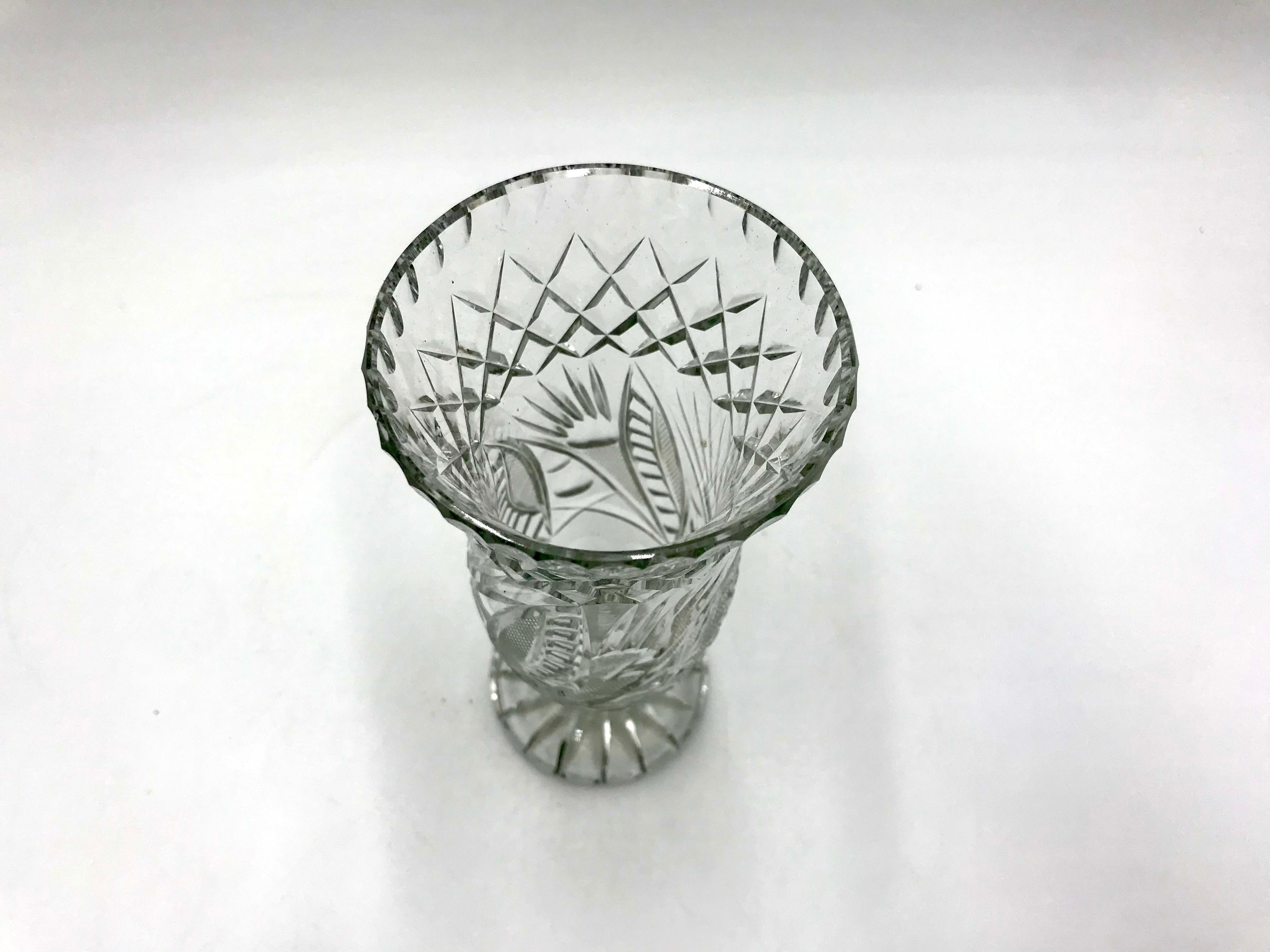 deplomb lead crystal vase