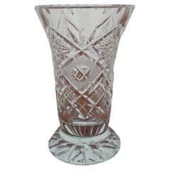 Vase en cristal, Pologne, années 1960