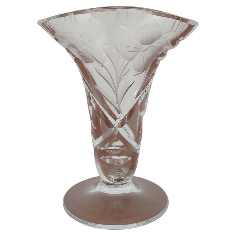 Crystal Vase, Poland, 1960s For Sale at 1stDibs vases made in poland