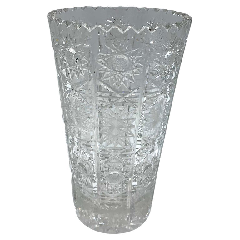 Crystal Vase, Poland, 1960s For Sale at 1stDibs