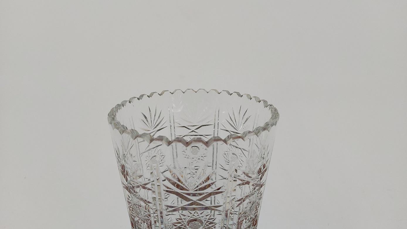 Autre Vase en cristal, Pologne, années 1970 en vente