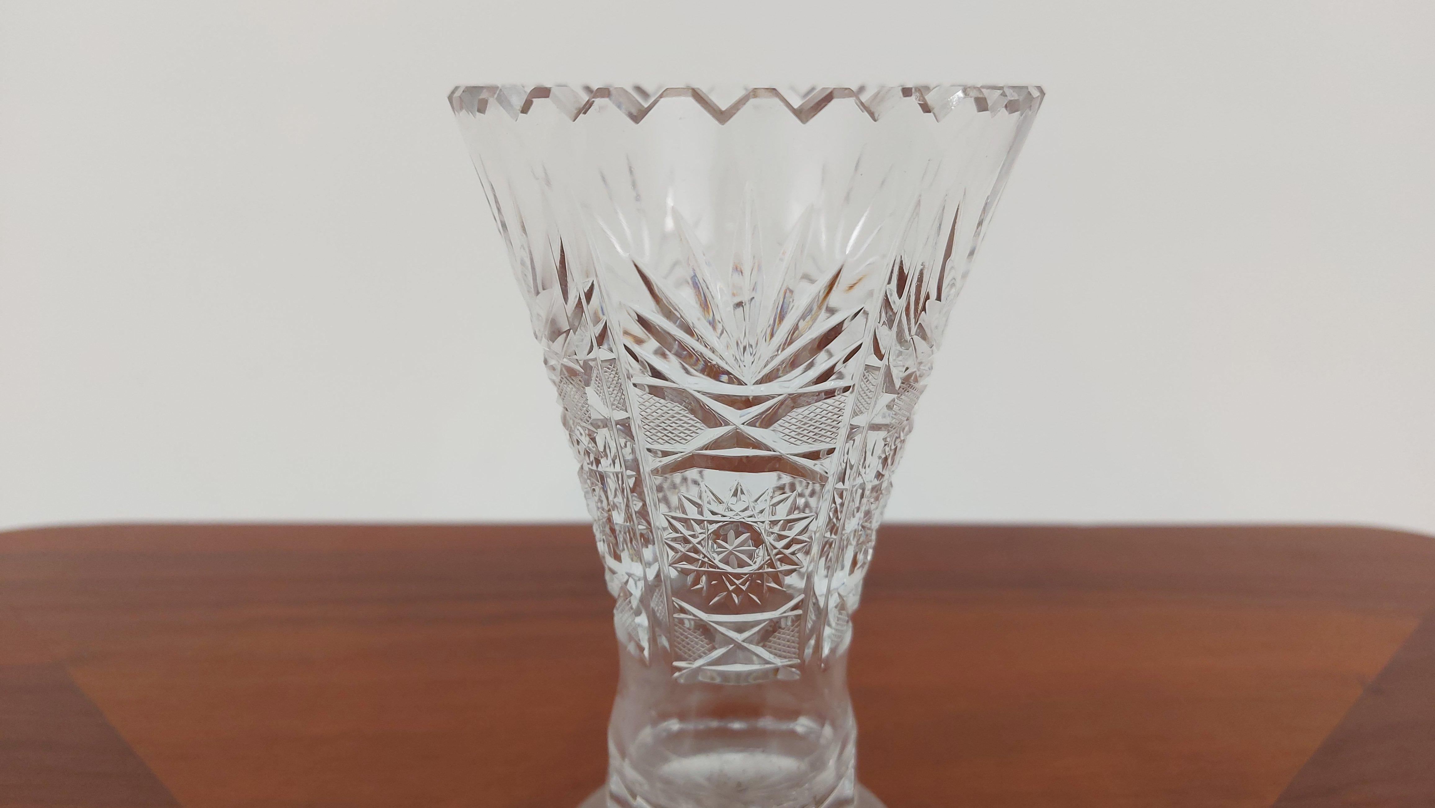 Other Crystal Vase, Poland, 1970s