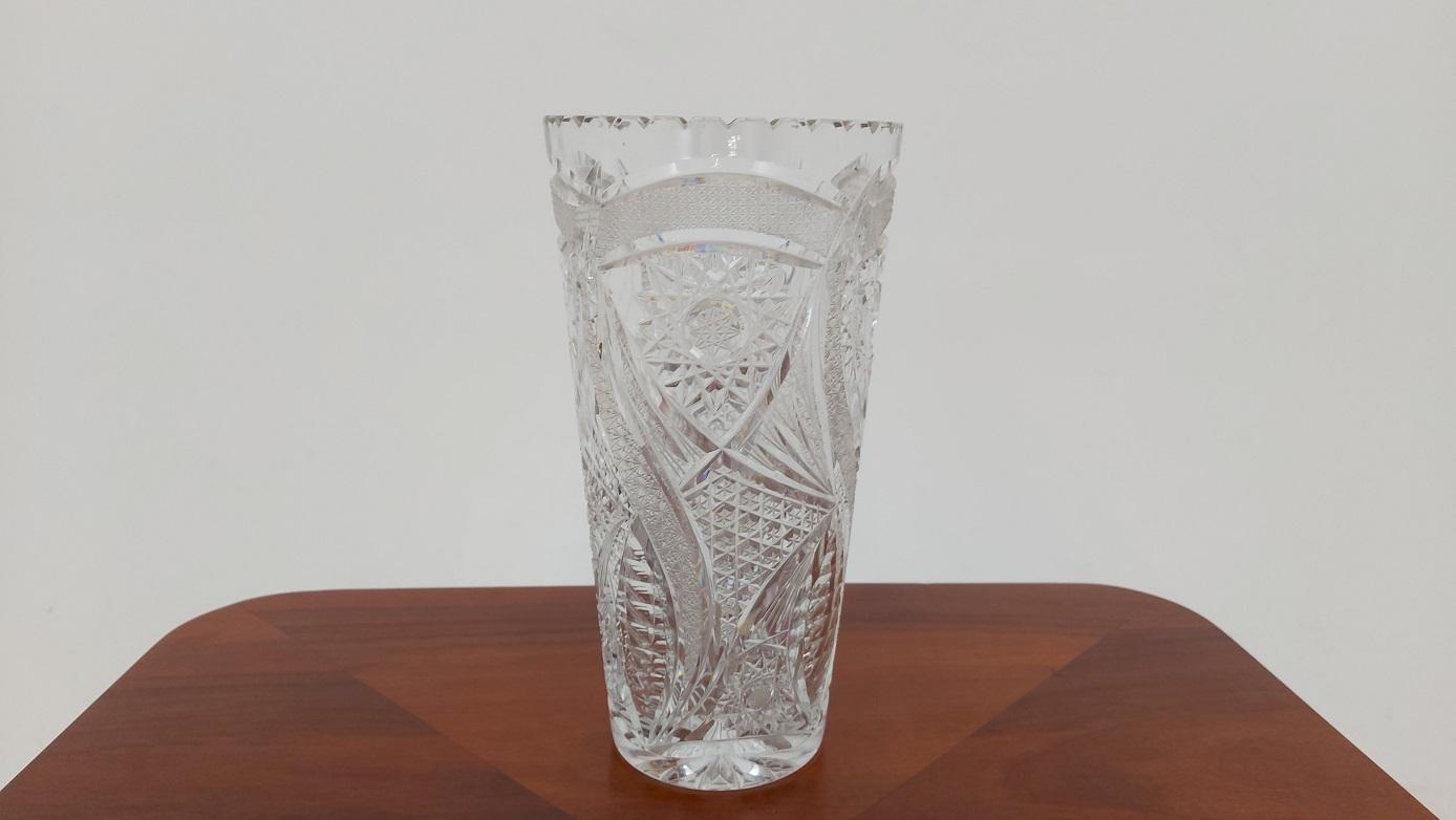 Polonais Vase en cristal, Pologne, années 1970 en vente