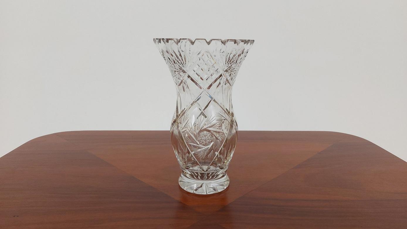 Crystal Vase, Poland, 1970s For Sale at 1stDibs poland crystal vase