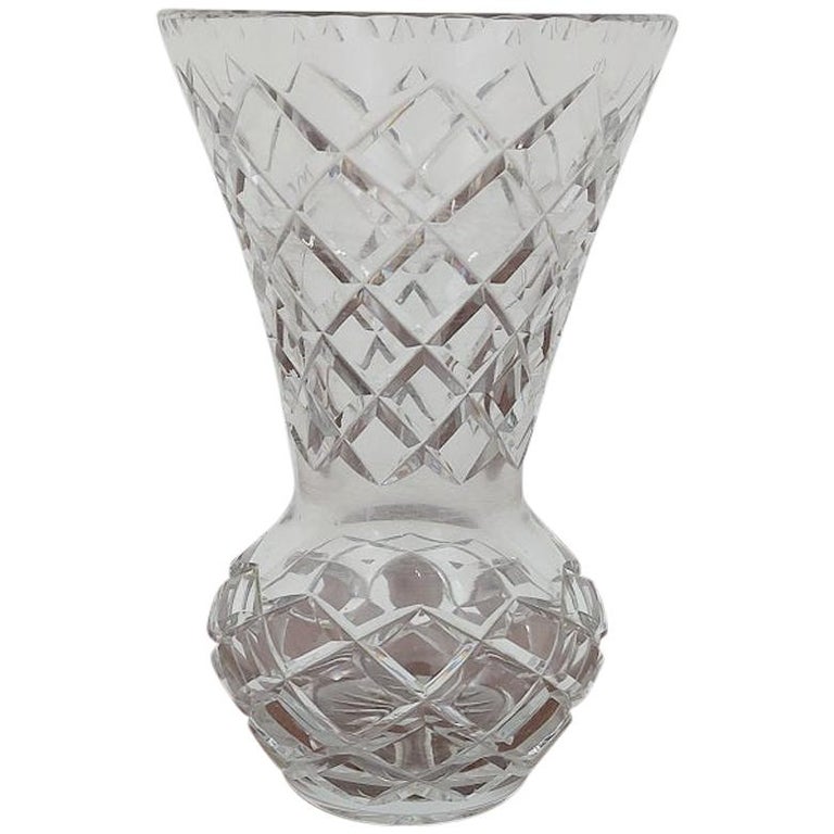 Crystal Vase, Poland, 1970s For Sale at 1stDibs