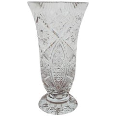 Vintage Crystal Vase, Poland, 1970s