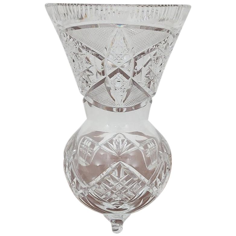 Crystal Vase, Poland, 1970s