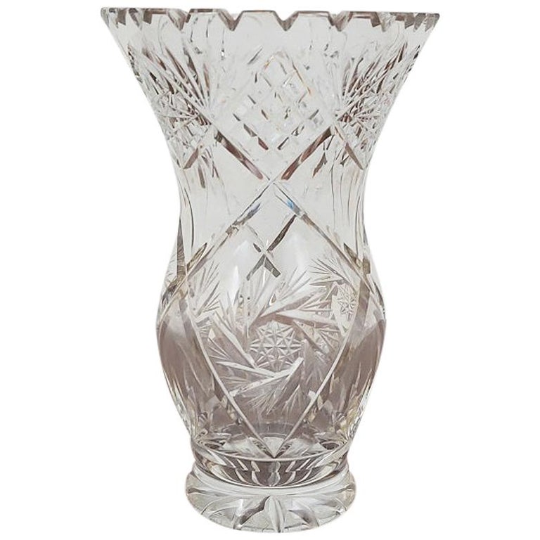 Crystal Vase, Poland, 1970s For Sale at 1stDibs poland crystal vase