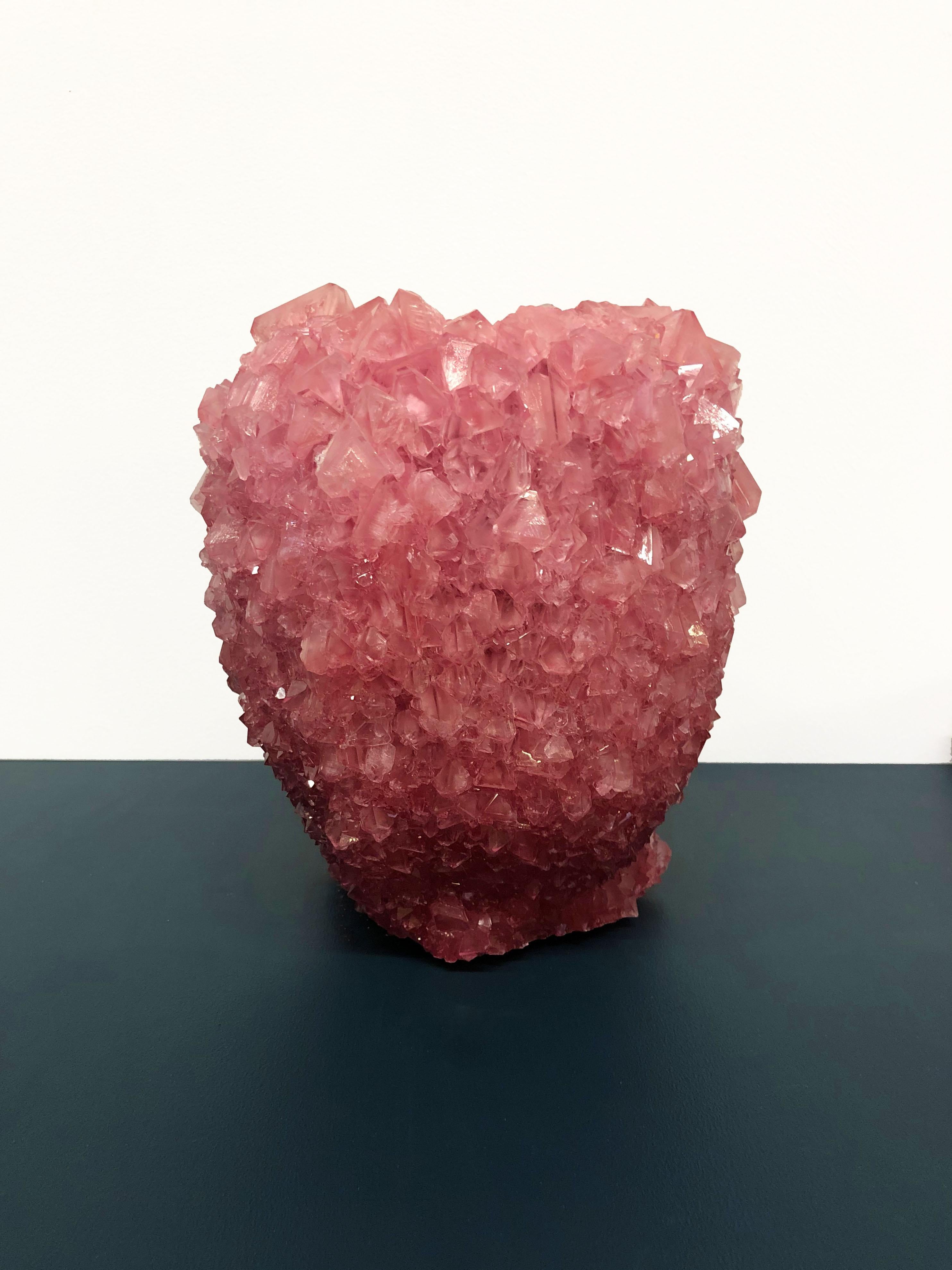 Other Crystal Vase Raspberry Medium by Isaac Monte