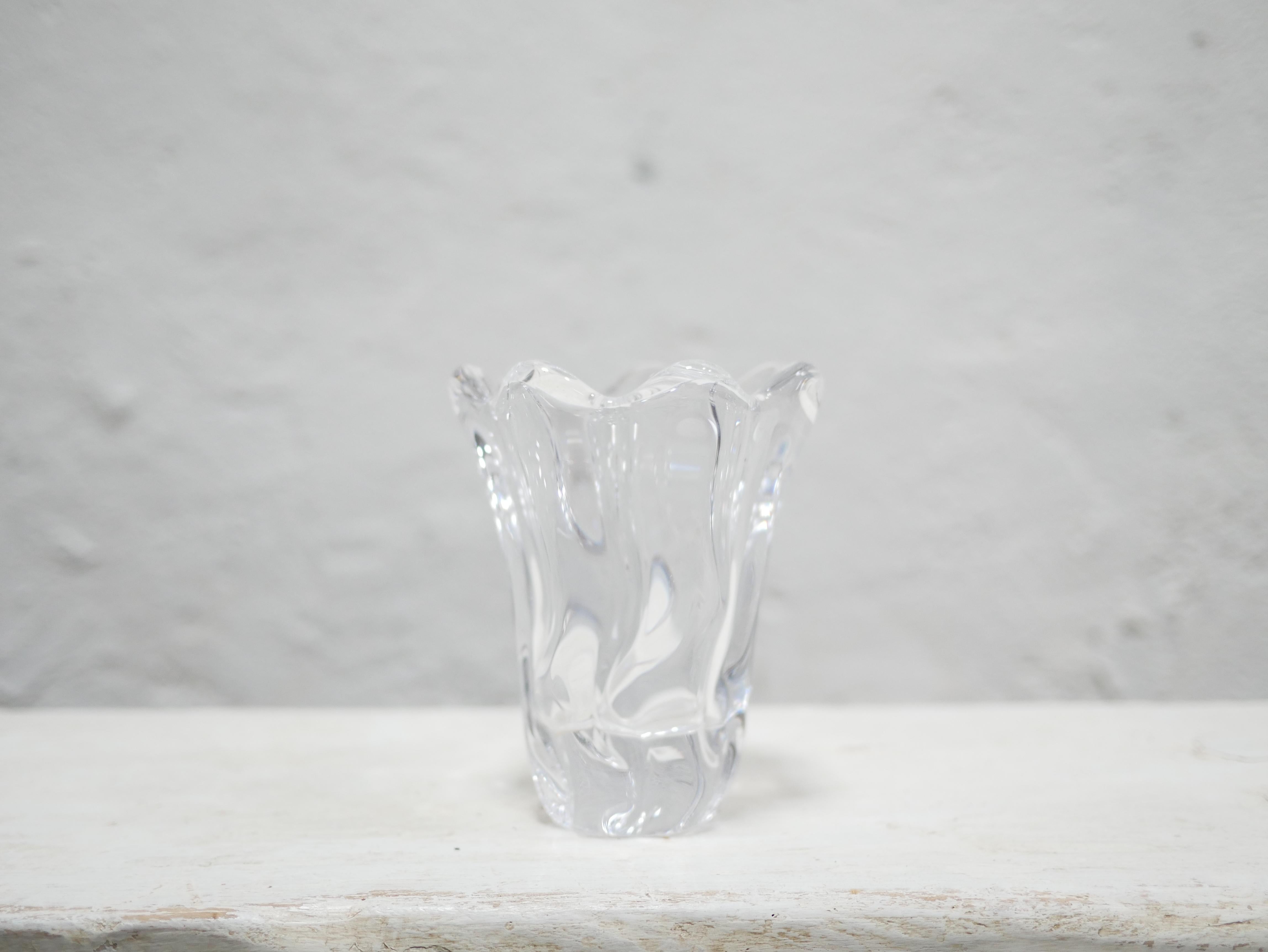 Crystal Vase Signed Daum, France For Sale 6