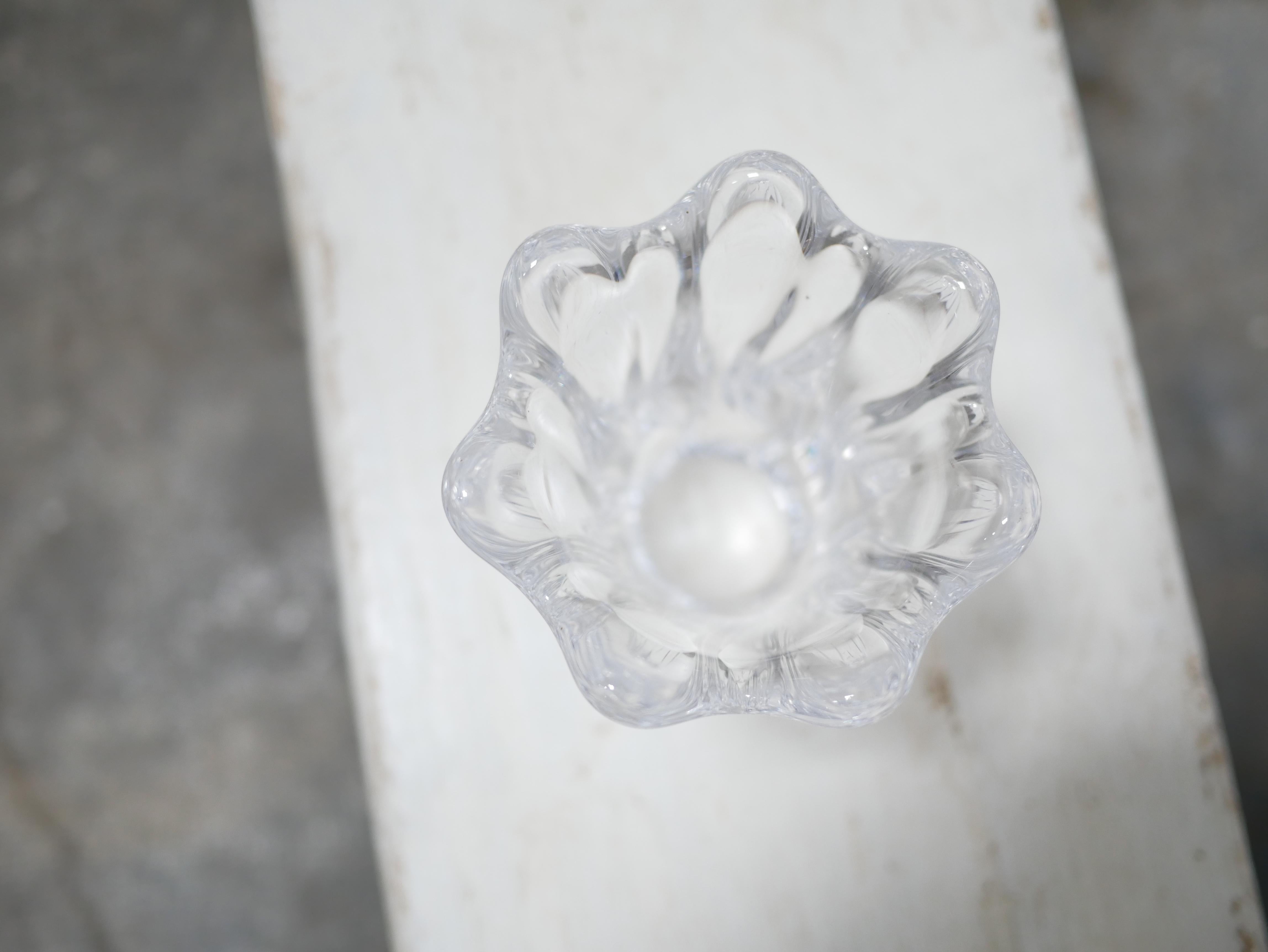 20th Century Crystal Vase Signed Daum, France For Sale