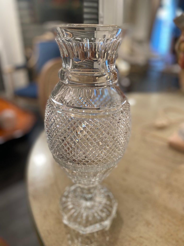 Crystal Vase For Sale at 1stDibs