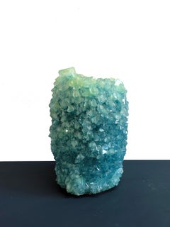 Crystal Vase Teal Large 2 by Isaac Monte