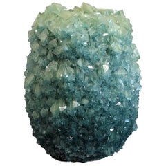 Crystal Vase Teal Large 4 by Isaac Monte