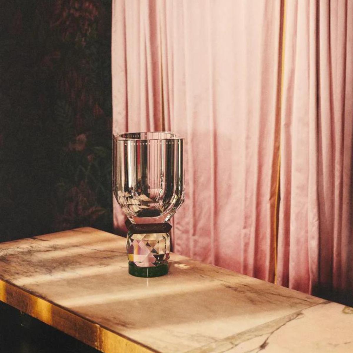 French Crystal Vase, UTA Model, 21st Century. For Sale