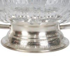 Kristallvase mit Silber, Lettland, von SL, 1920er–1930er Jahre