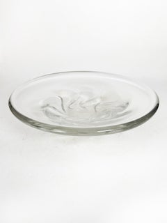 Crystal Vide poche, signed Daum, France, very heavy, 1970