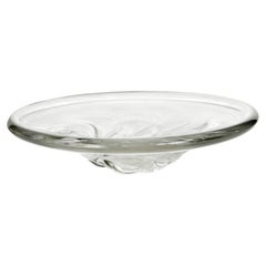 Crystal Vide poche, signed Daum, France, very heavy, 1970