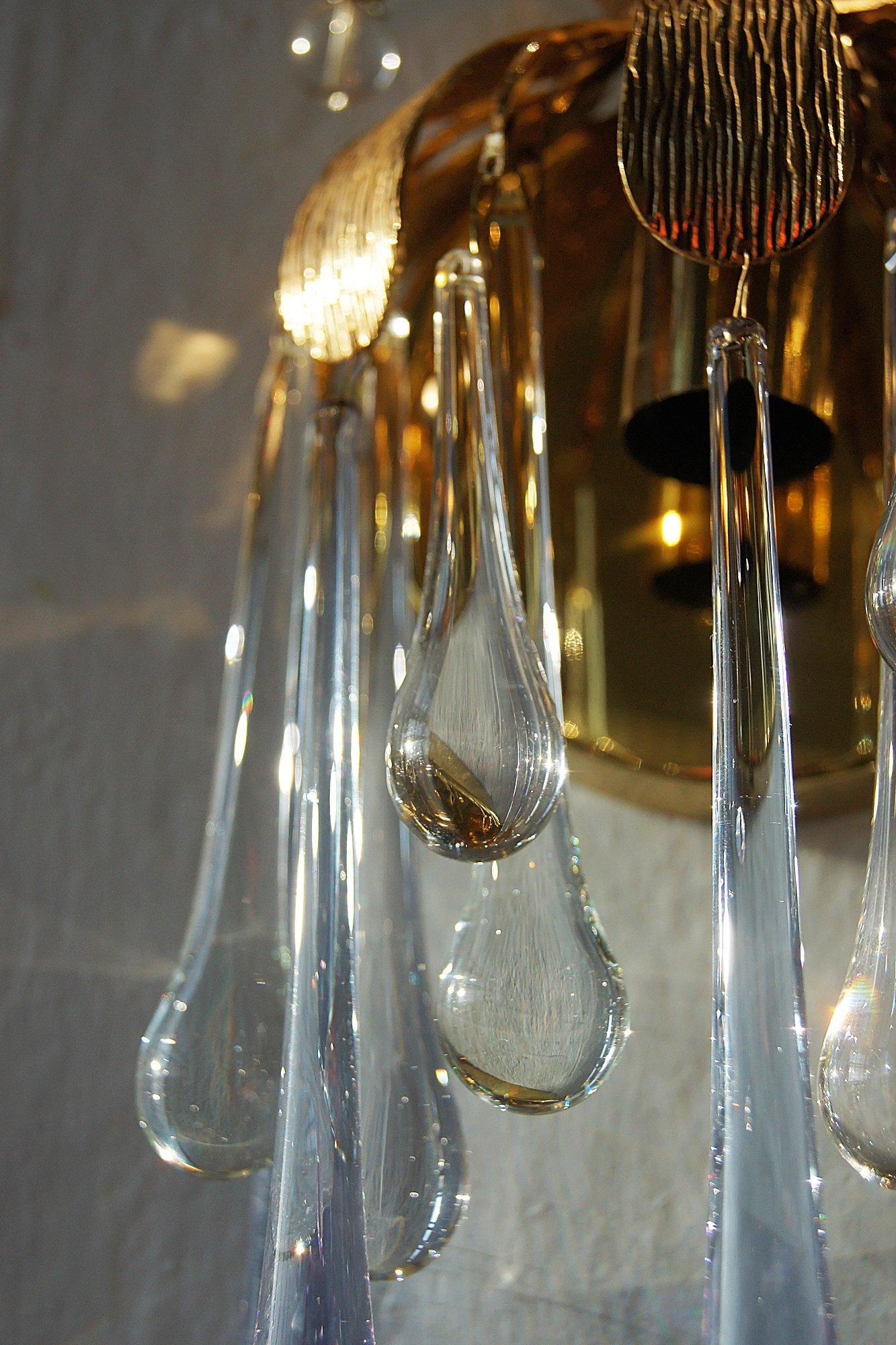 Apliques de cristal de Palme & Walter Palwa, años 60, set de 2 Metal en venta