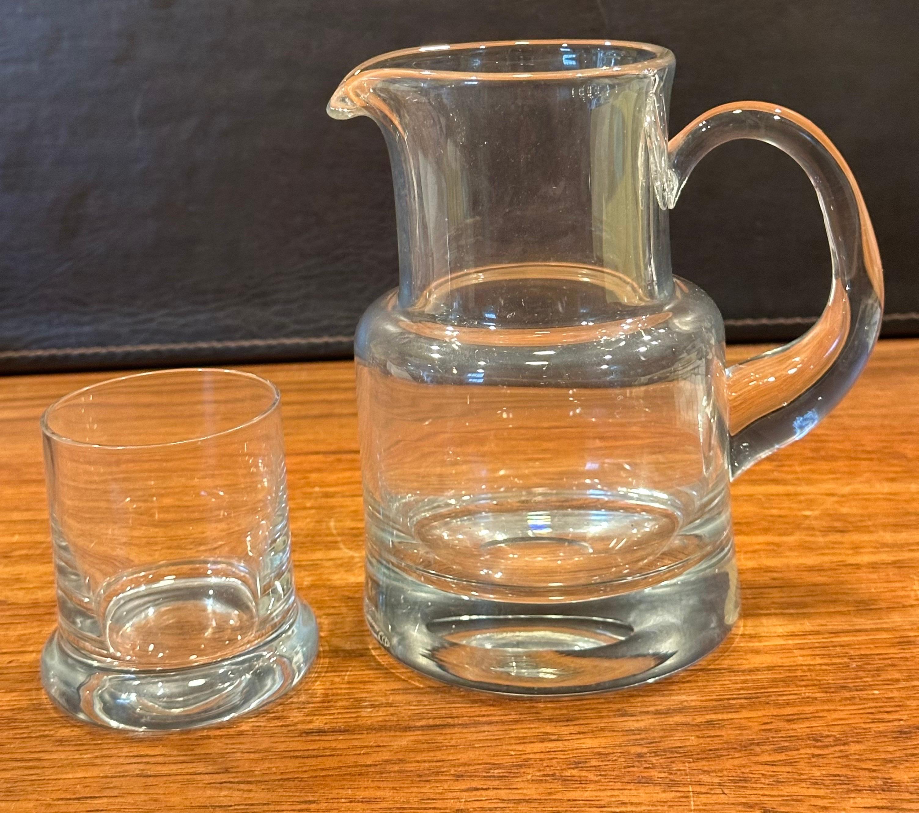 Crystal Water Carafe and Cup by Tiffany & Co. 1