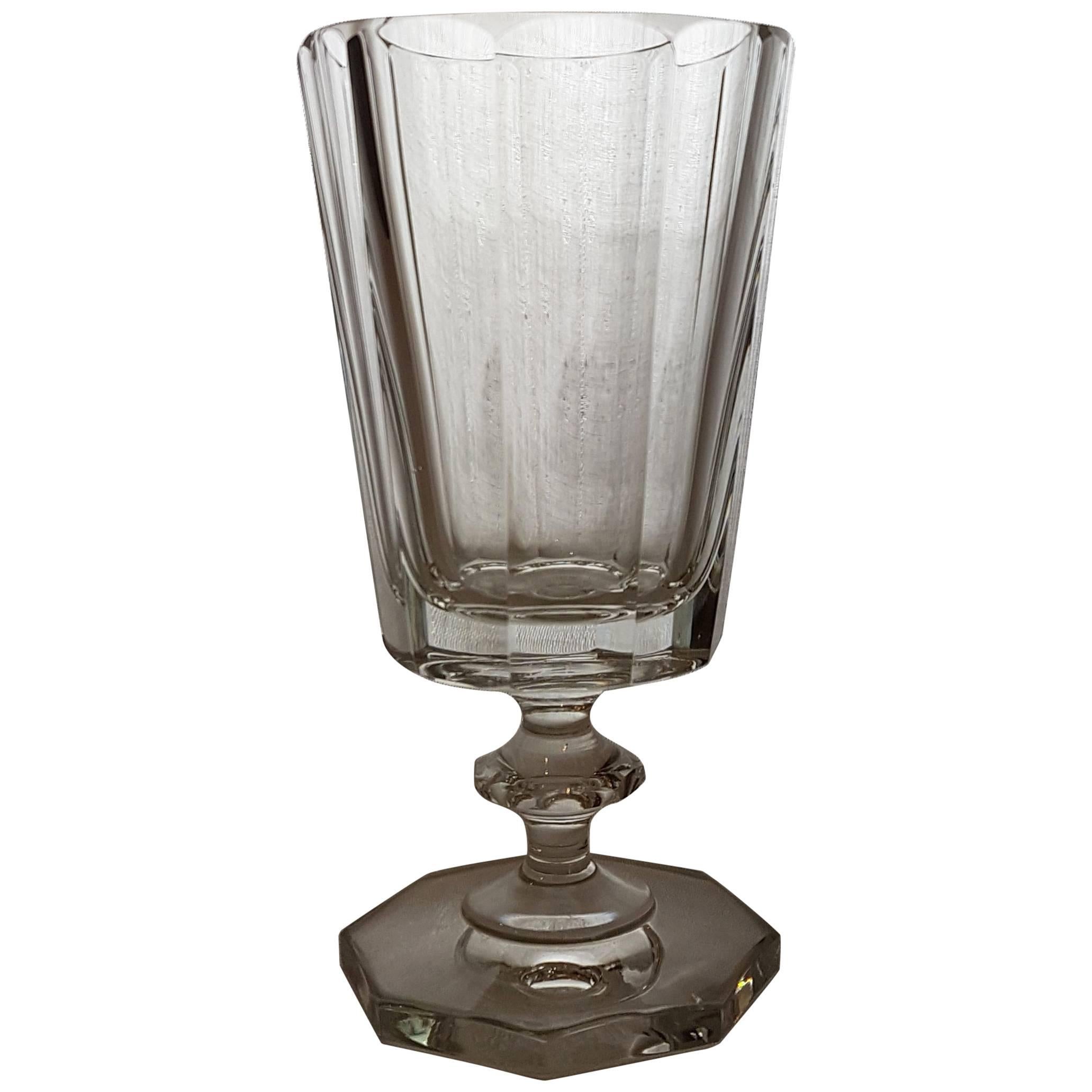 Crystal Water Goblet Set Made in Germany For Sale