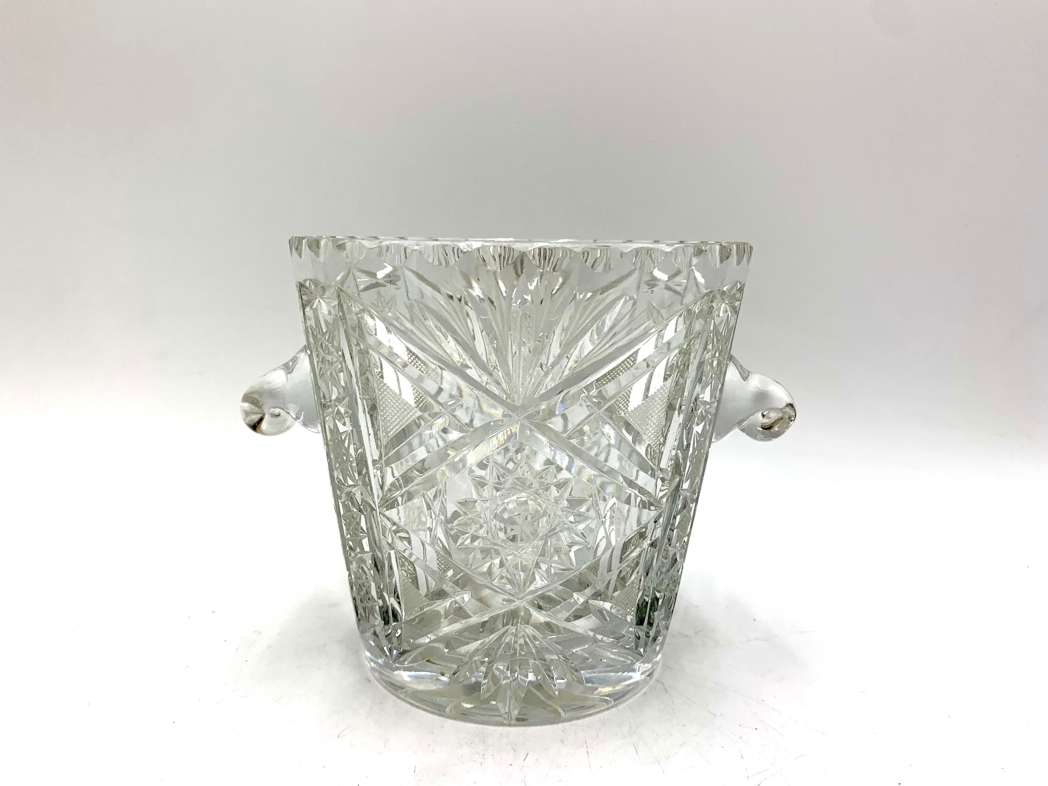 Crystal Wine Cooler, Poland, 1960s In Good Condition In Chorzów, PL