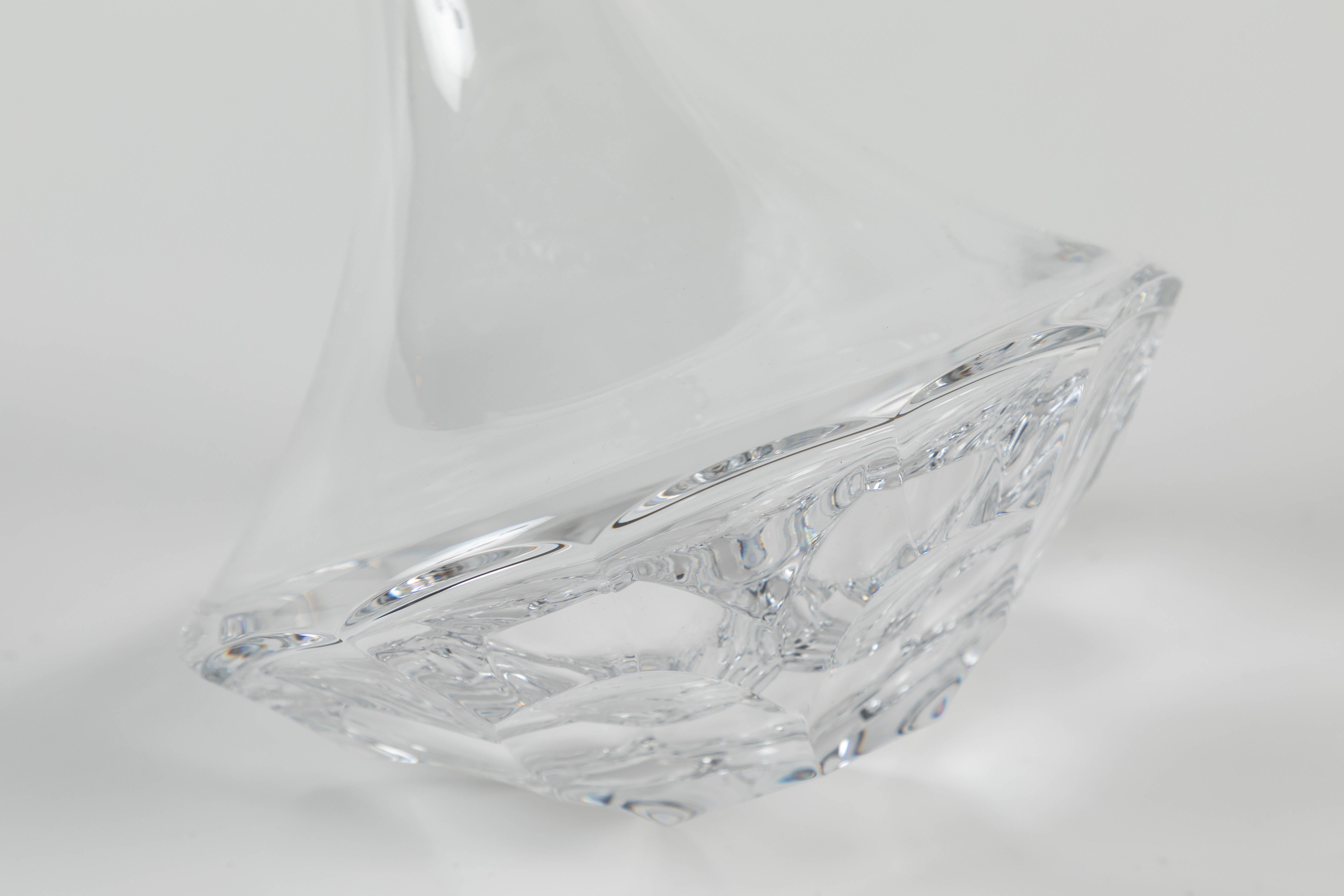 Crystal Wine Decanter Designed by Ted Muehling for Steuben 1