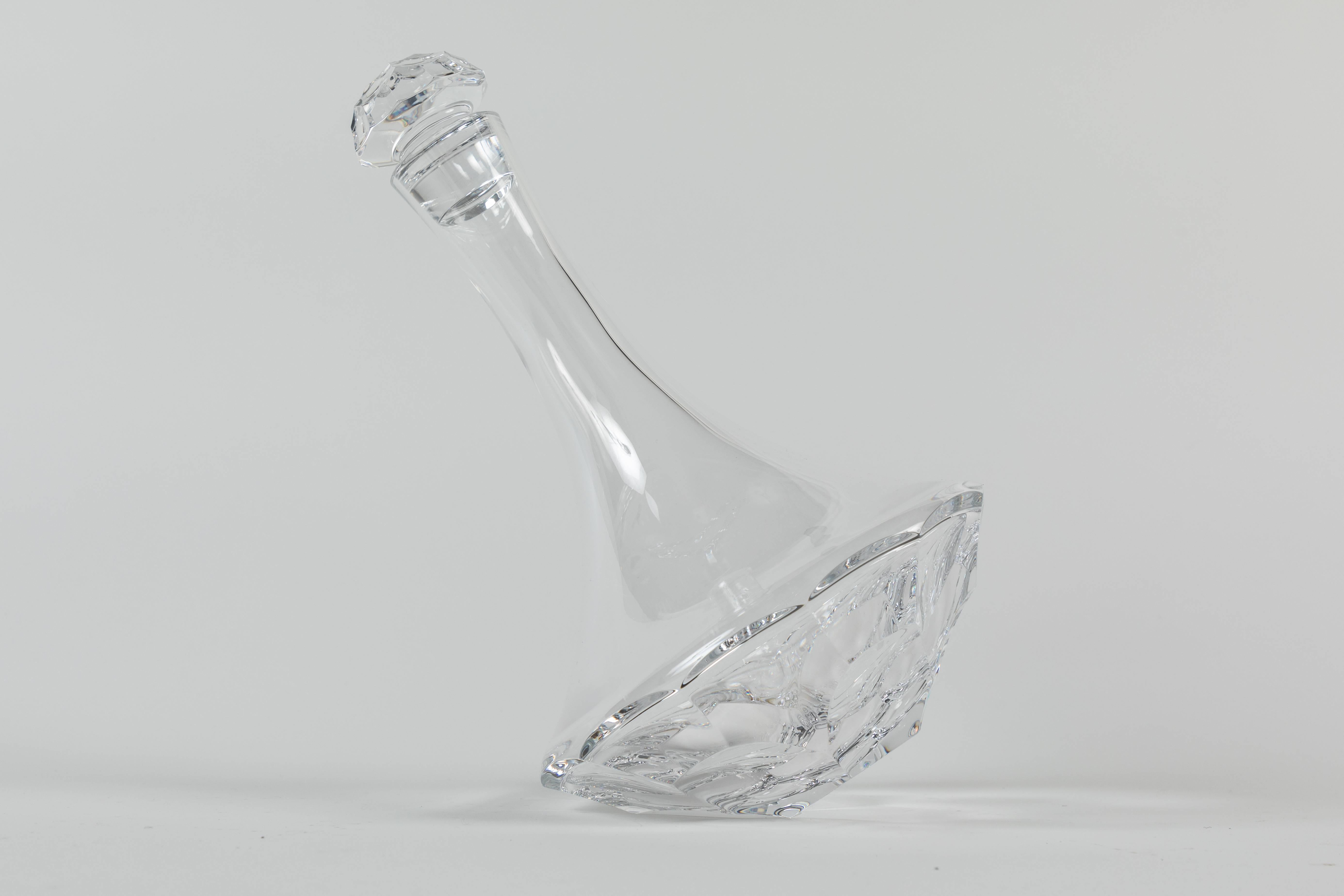 Crystal Wine Decanter Designed by Ted Muehling for Steuben 3