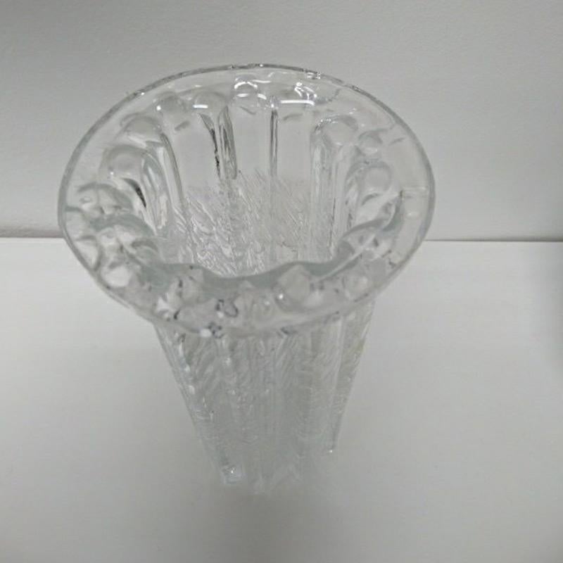 Scandinavian Modern Crystal Glass Vase Atlantis by Willy Johansson, Norway, 1960s