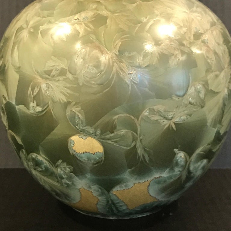 Glazed Crystalline Glaze Pottery Vase