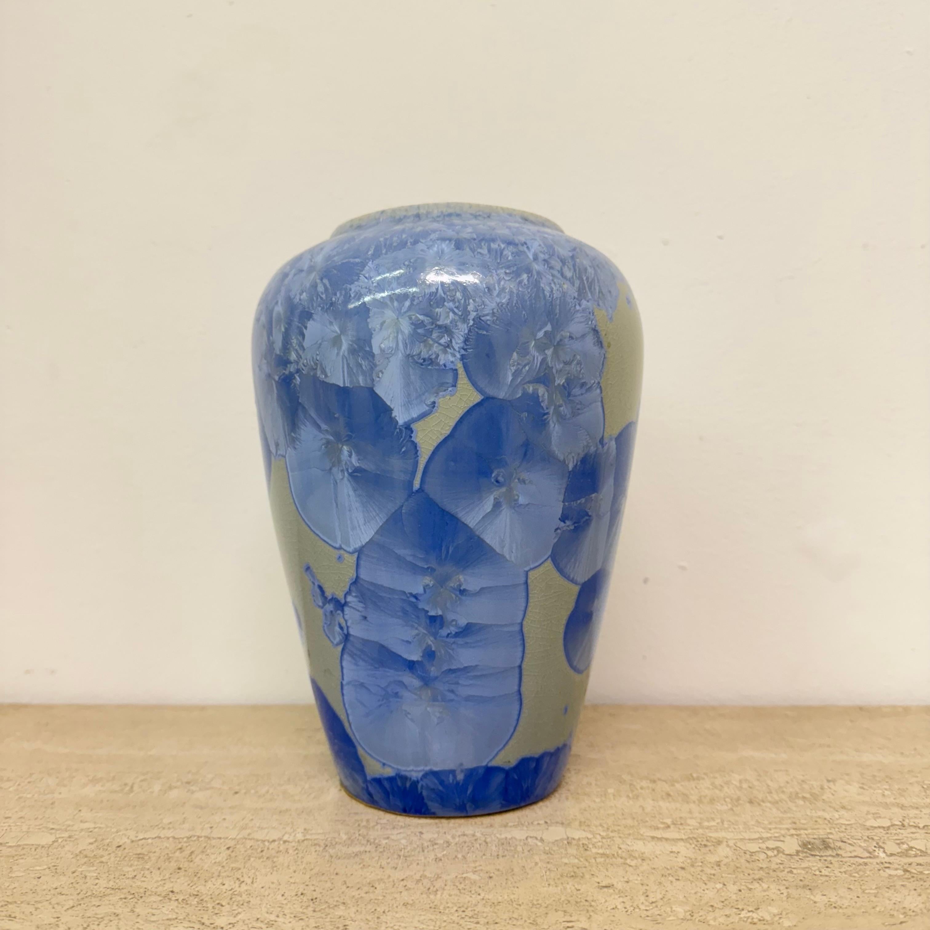 Olandese Vaso cristallino Fiocco di neve collezione V&S gallery , anni '80 in vendita