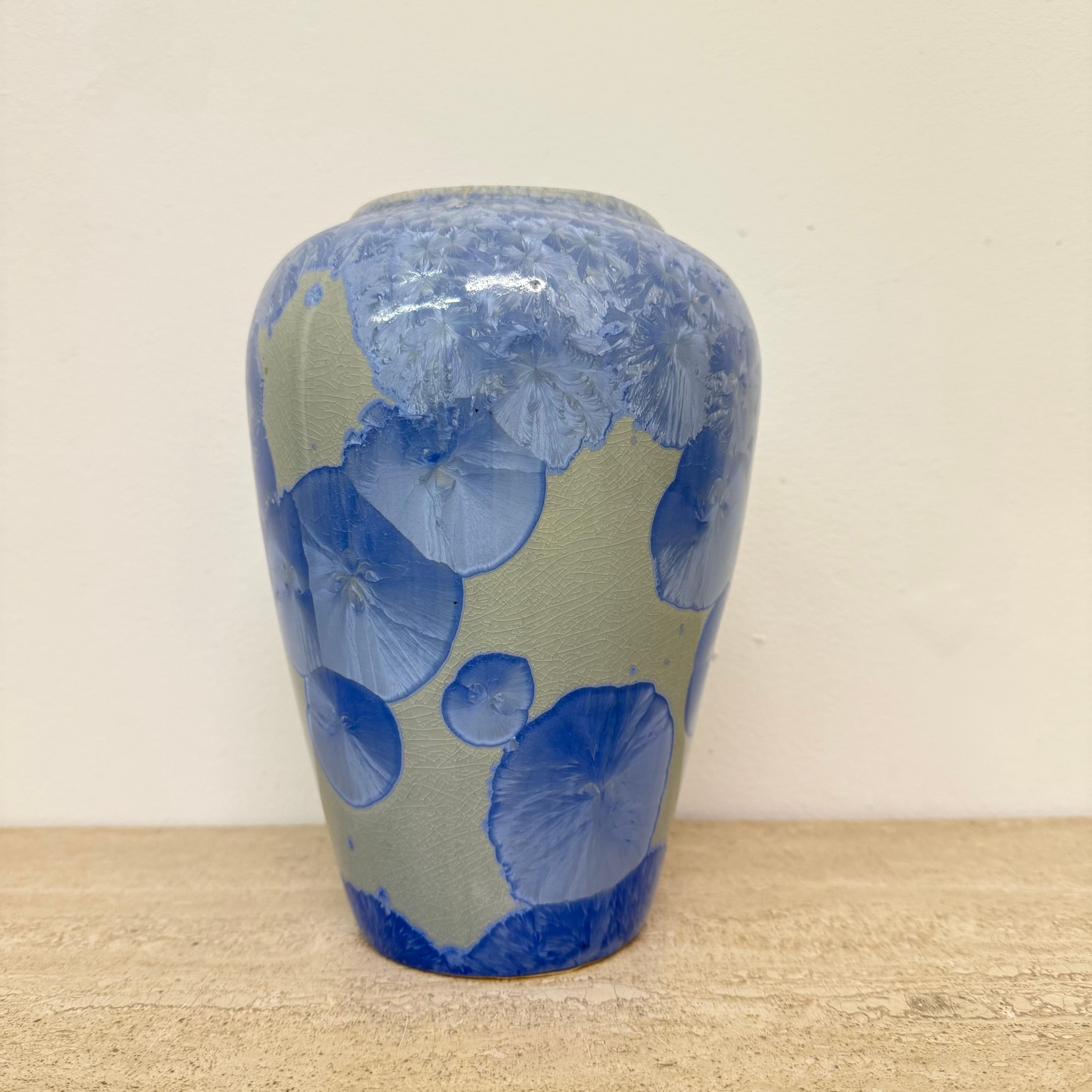 Vaso cristallino Fiocco di neve collezione V&S gallery , anni '80 in vendita 1