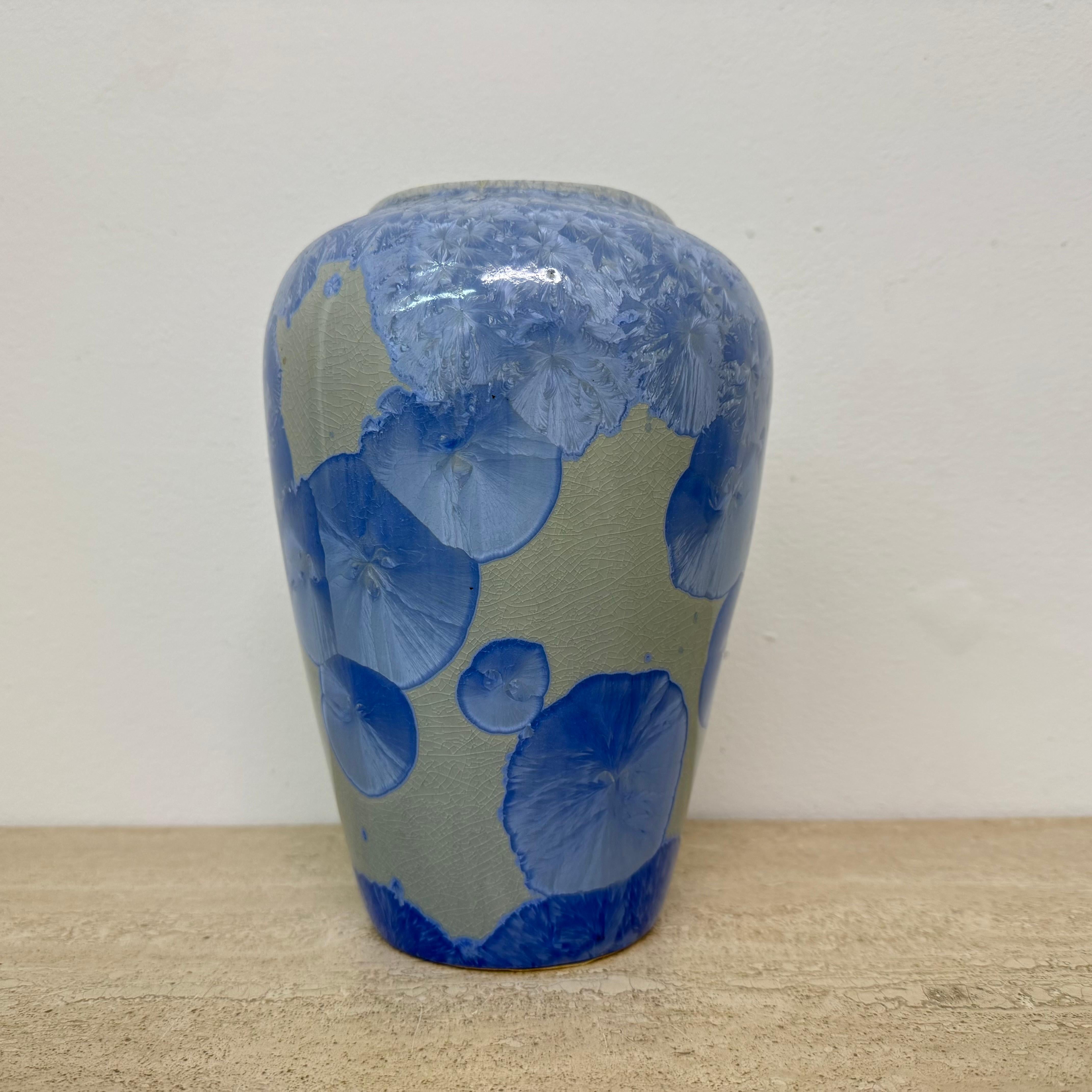 Vaso cristallino Fiocco di neve collezione V&S gallery , anni '80 in vendita 2