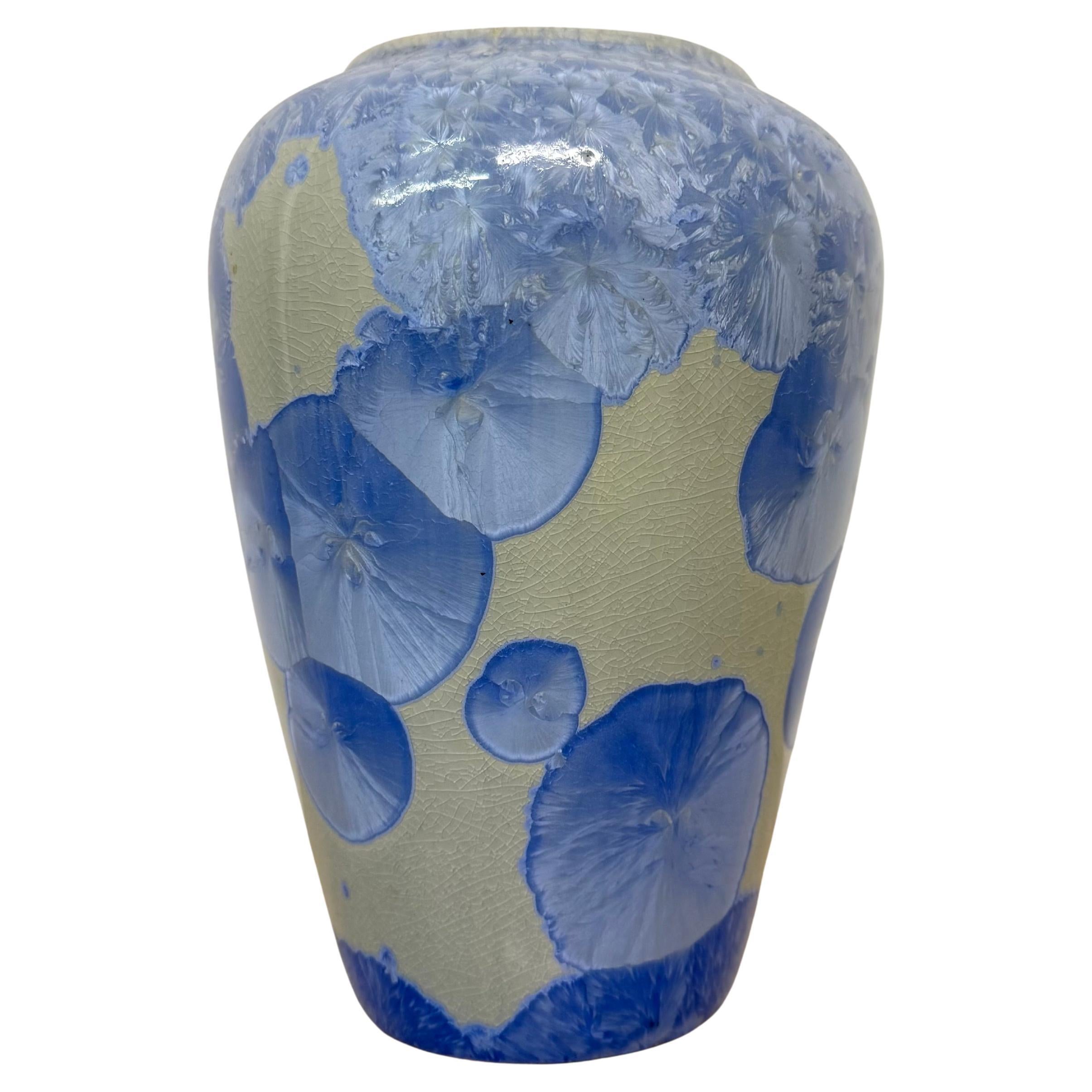 Vaso cristallino Fiocco di neve collezione V&S gallery , anni '80 in vendita