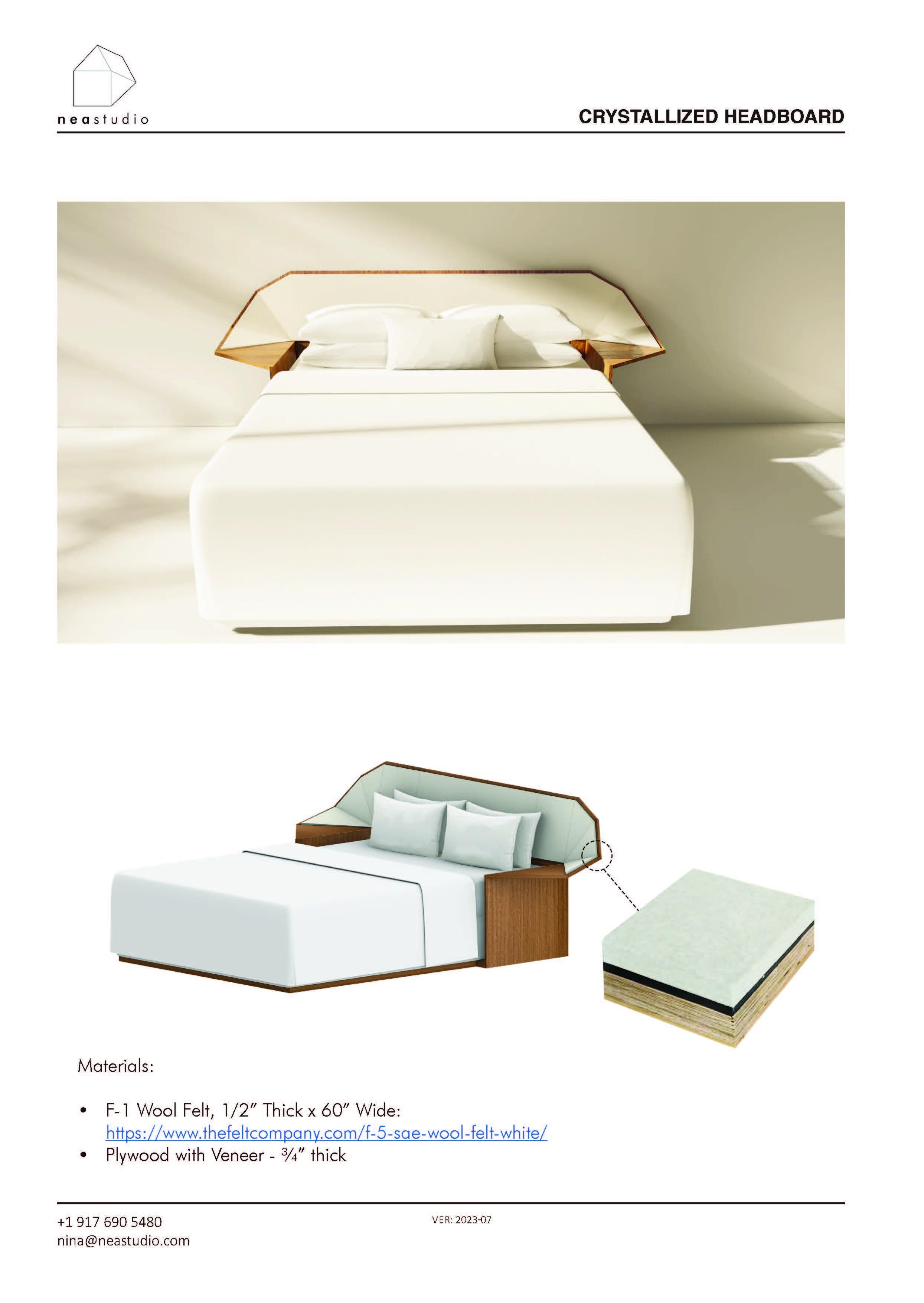 Minimalist Crystallized Bed Set For Sale