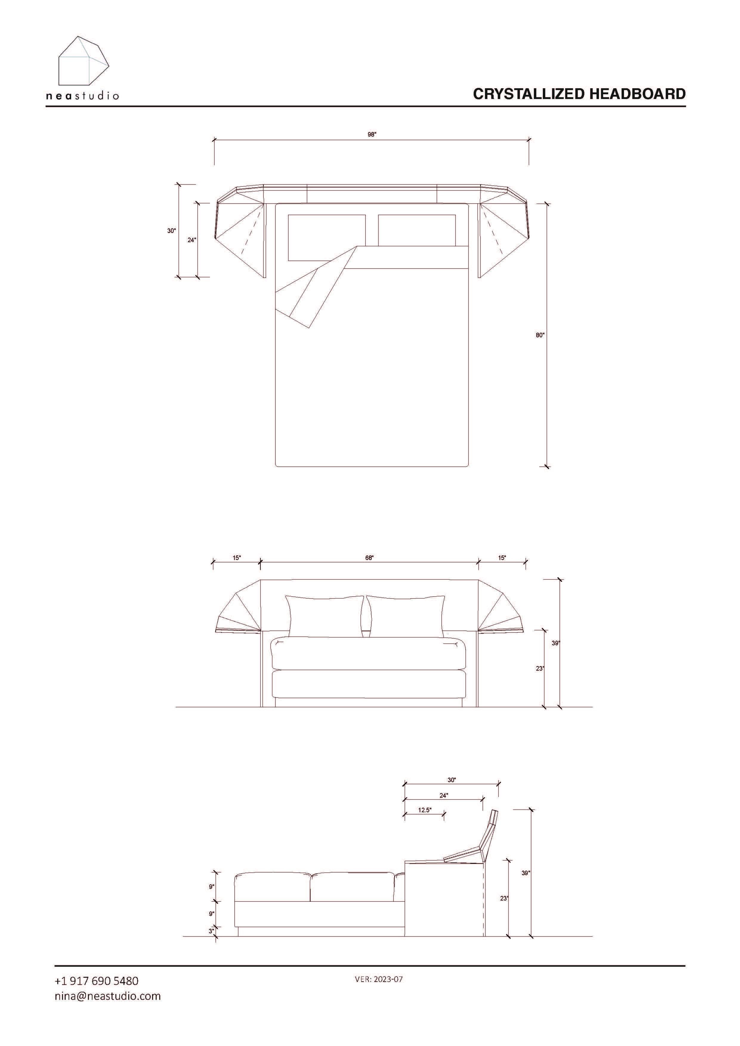 Woodwork Crystallized Bed Set For Sale
