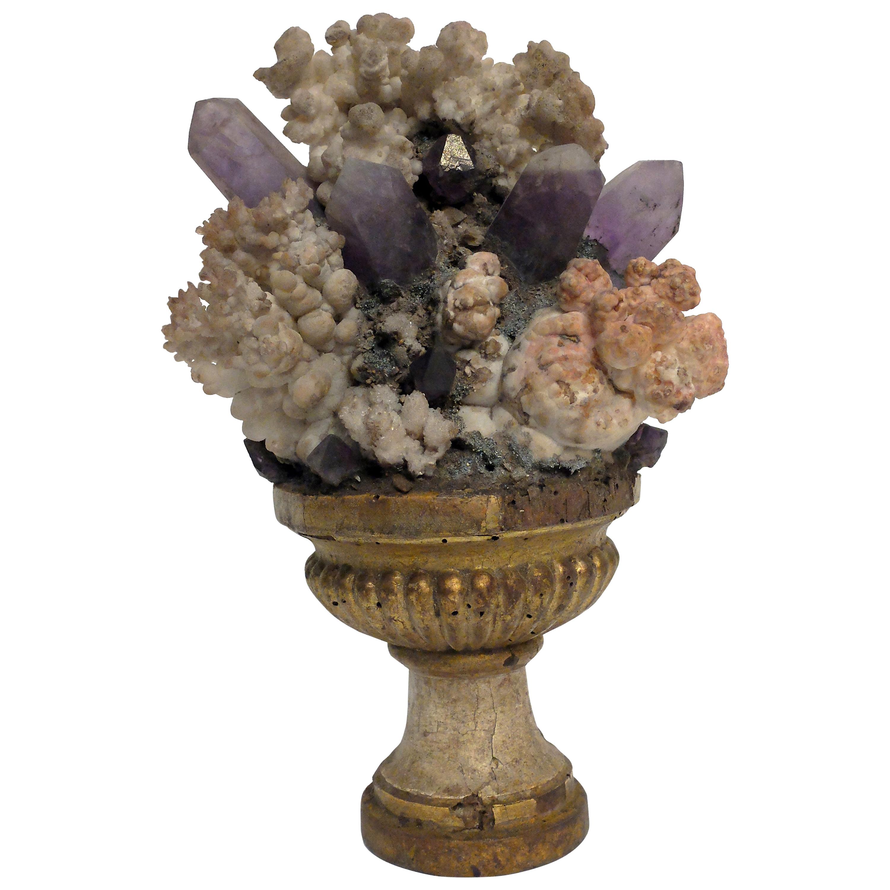 Crystals composition, Italy, circa 1870