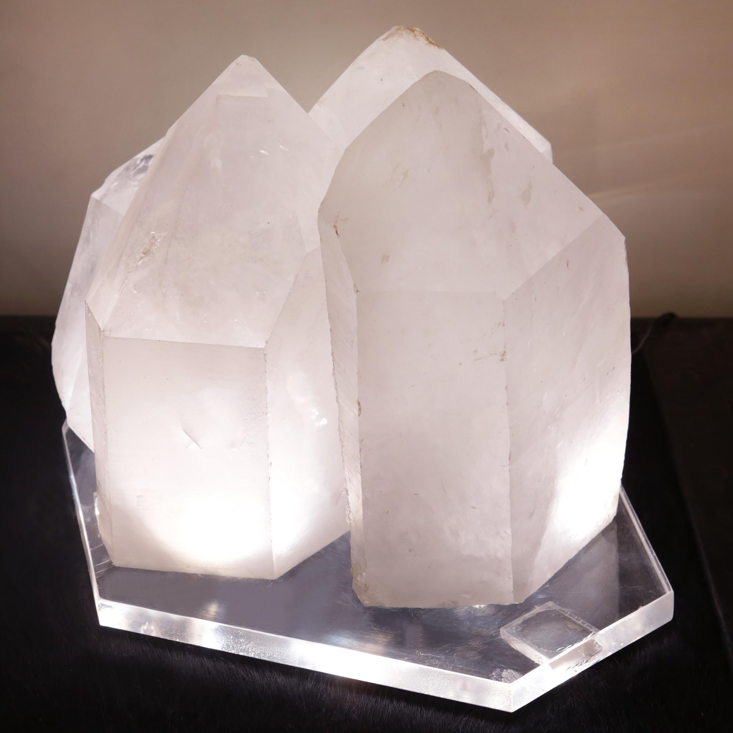 lighted bases for crystals