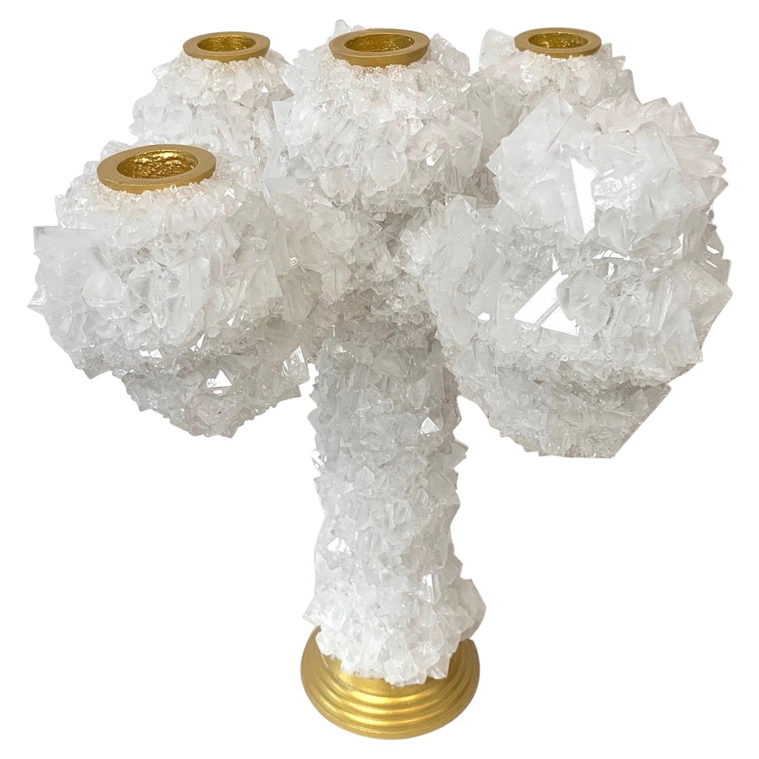 Crystals Overgrown Candelabra, Mark Sturkenboom For Sale
