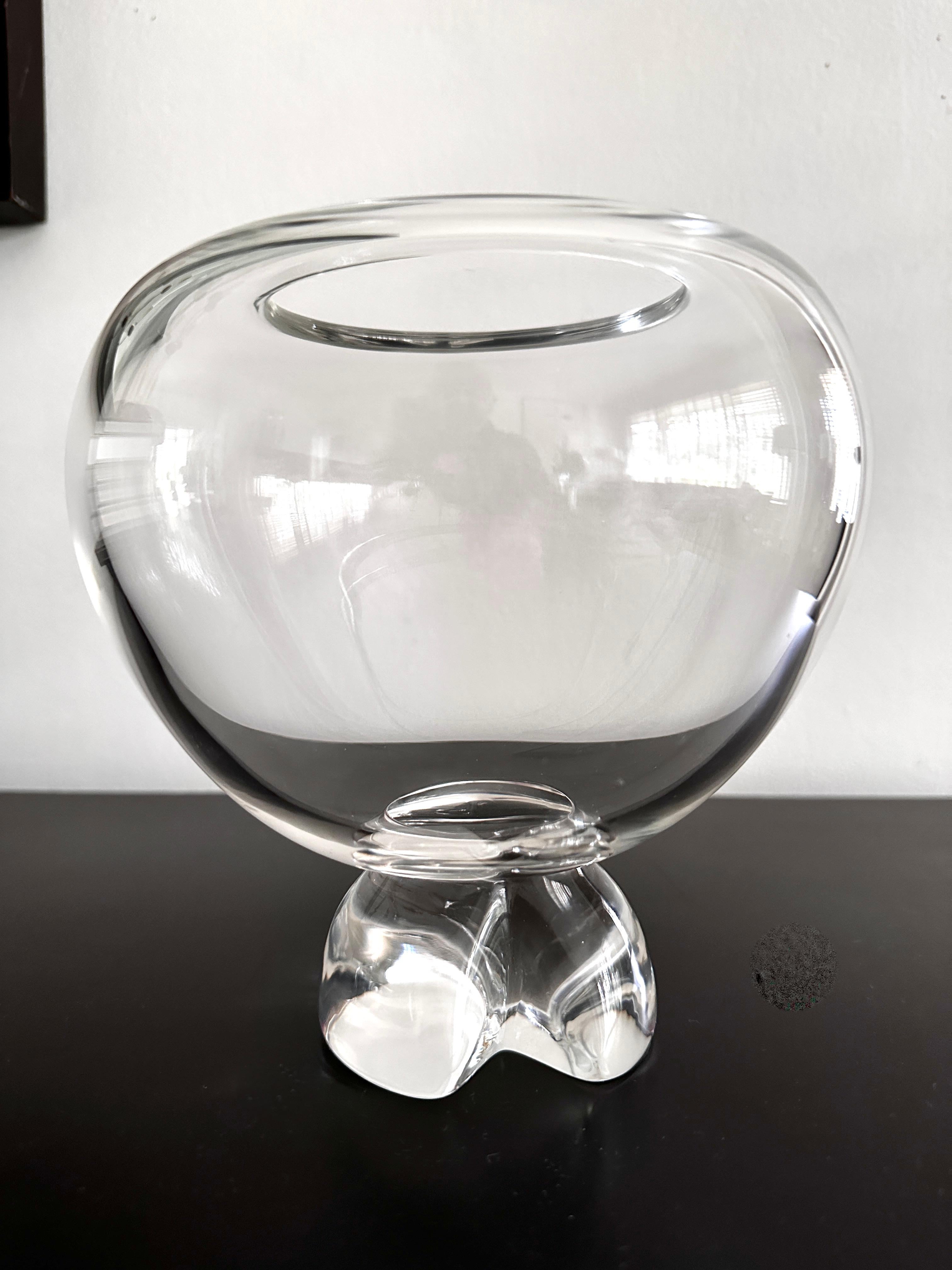large glass fish bowl