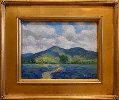 "A GOOD YEAR IN UTOPIA" IMPRESSIONISTIC TEXAS HILL COUNTRY BLUEBONNET