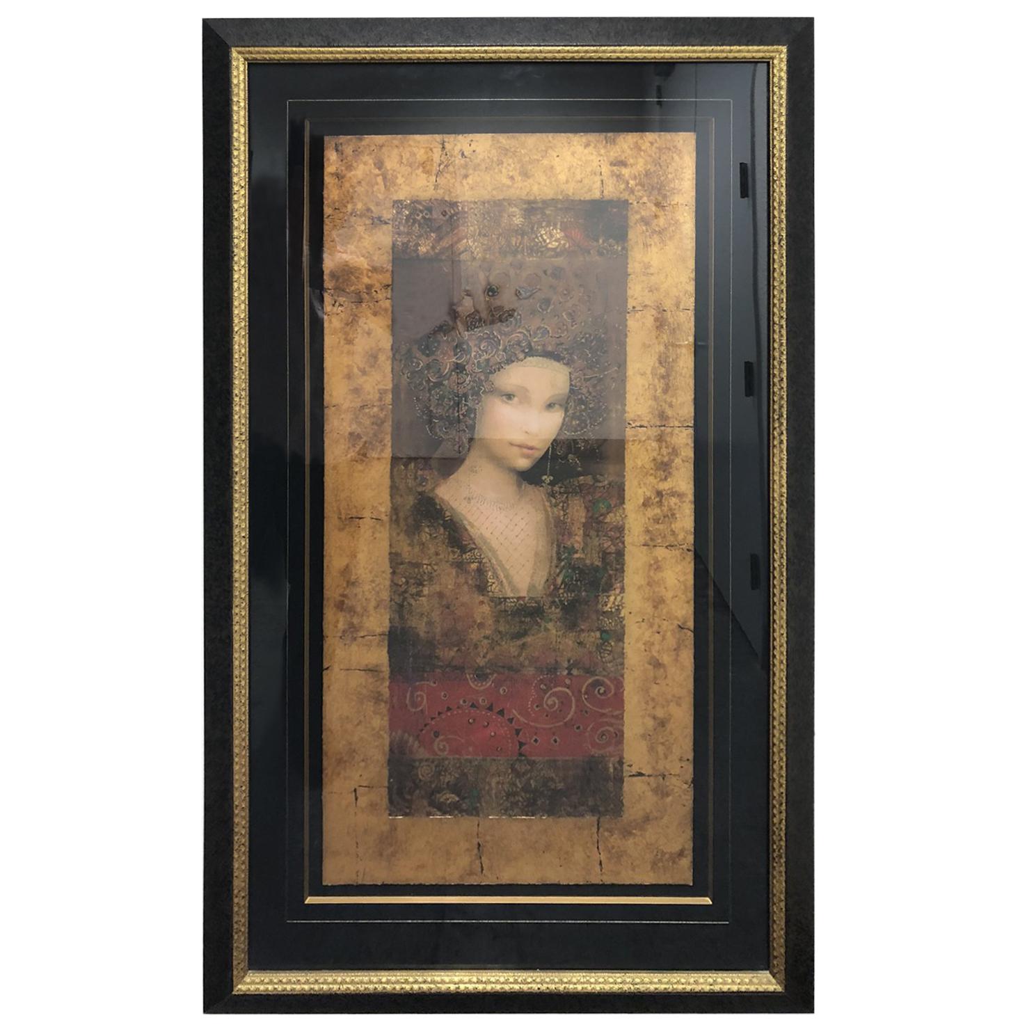 Csaba Markus Serigraph "Lucia" with Certificate For Sale